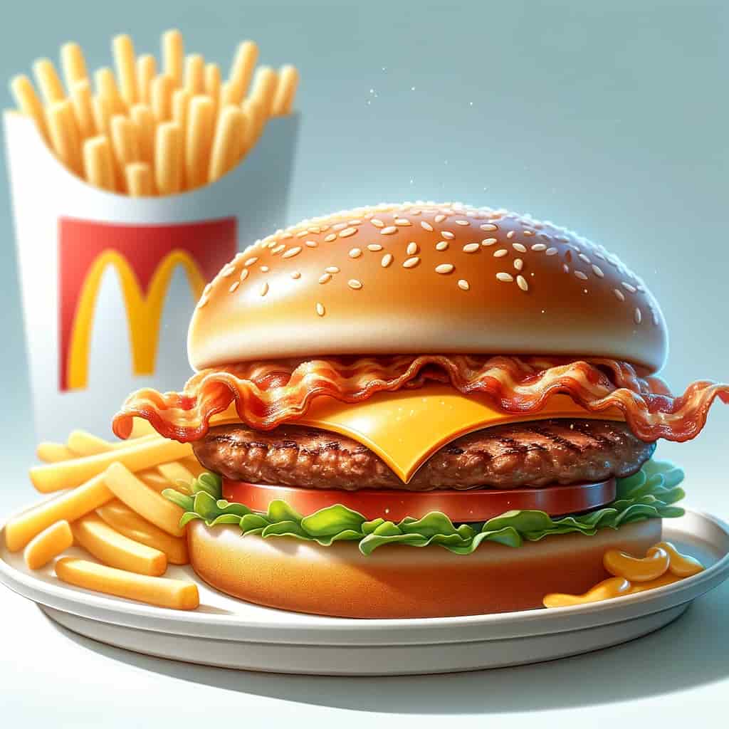 immagine che mostra la foto del panino crispy mcbacon burger
